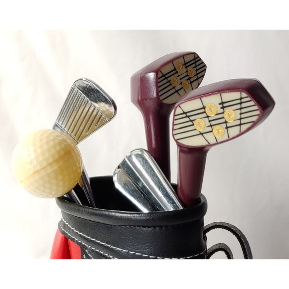 Golf Gift Set Hallmark Golf Mug with Golf Bag & Clubs Cocktail Set Barware 2 pc - Picture 4 of 16